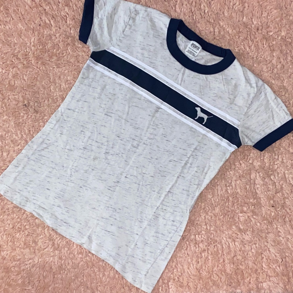 Causal Shirt With Pink Logo. Very Cute and Comfortable.